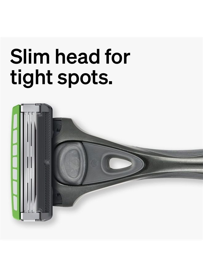 schick Hydro Slim Head Sensitive Razor for Men — Razor for Men Sensitive Skin, Thin Razor with 4 Razor Blades - Image 4