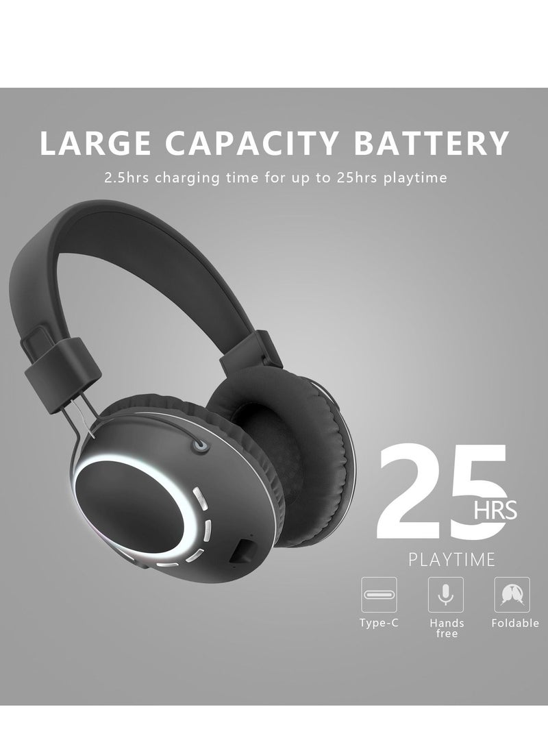 GULFLINK - Bluetooth Wireless Headphones for Teens Adults Black - Image 1