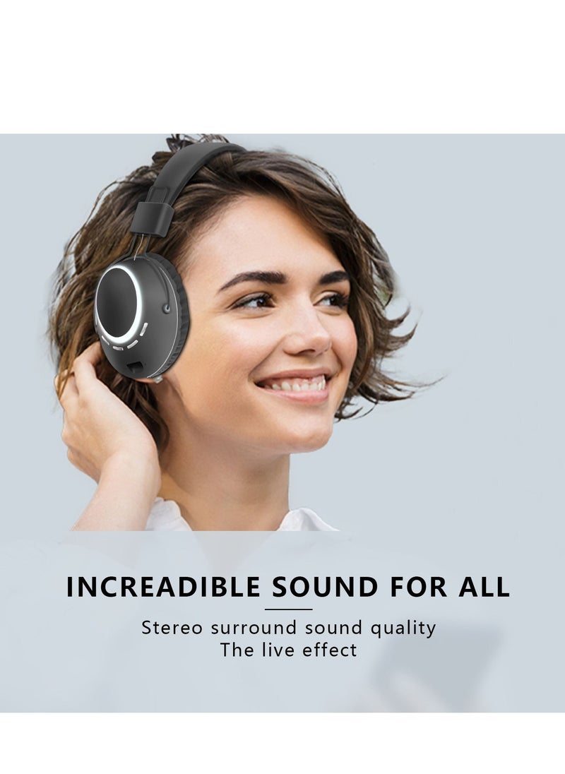 GULFLINK - Bluetooth Wireless Headphones for Teens Adults Black - Image 1