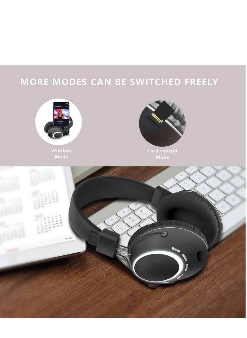 GULFLINK - Bluetooth Wireless Headphones for Teens Adults Black - Image 1