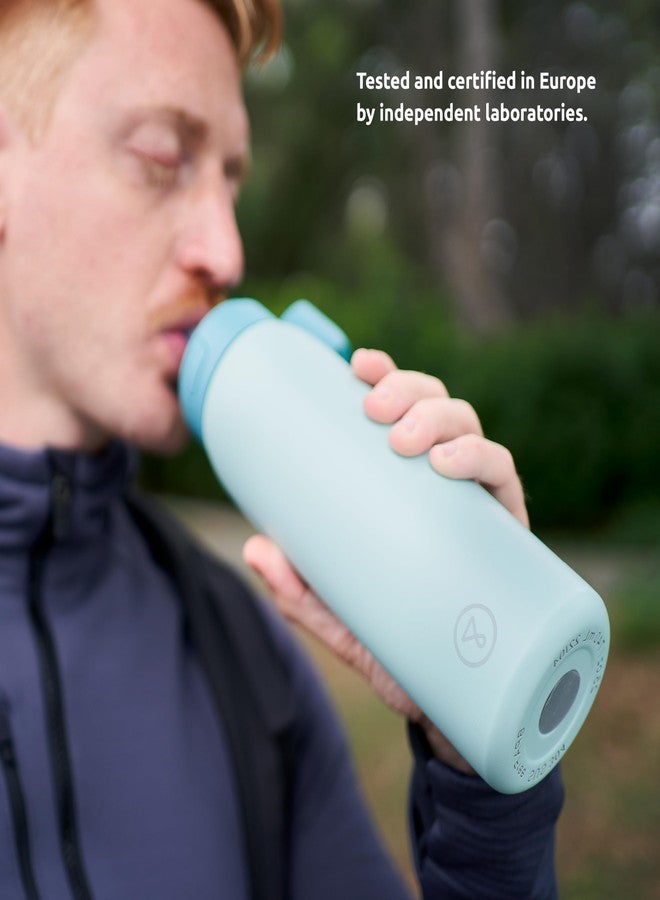 TAPP WATER Tappwater BottlePro Adventure - Stainless Steel Water Bottle with Filter for Travel and Sports, Filters 100+ unwanted substances. Non-Drinking Water Purifier. Reusable 25oz BPA-Free Bottle (Green) - Image 4