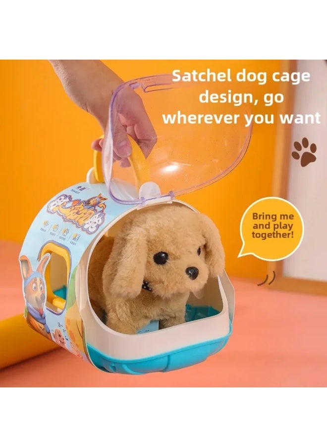 لعبة كهربائية للأطفال، محاكاة أرنب، كلب يمشي، مكالمات، ذيل يهز، لعبة قطيفة تعمل بالبطارية، حيوانات أليفة تفاعلية - المواصفات: مجموعة أرنب قياسية مكونة من 7 قطع 【صندوق طلب بريد】】 - Image 5