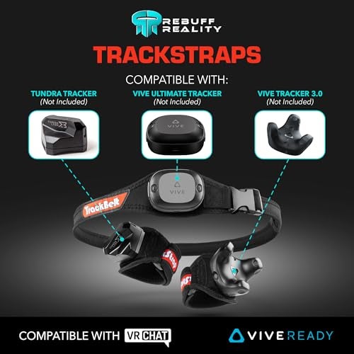 Rebuff Reality Trackstraps for Vive Tracker VR Full Body Tracking Straps for HTC Vive Tracker 30 20 Ultimate Tundra VRChat VR Full Body Tracking Vive Ultimate Tracker Straps - Image 3