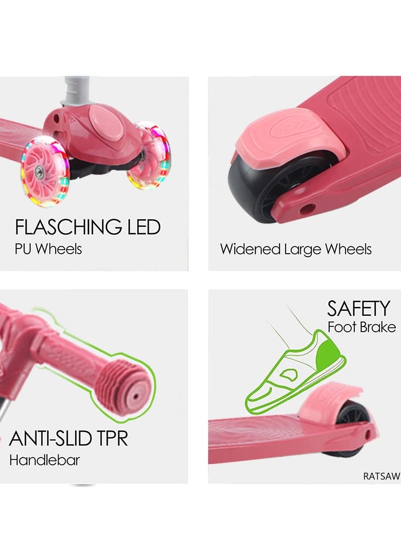 RATSAW 3 Wheel Foldable Scooter With Adjustable Handle Portable Indoor Outdoor High Quality Balance Scooter - Image 4