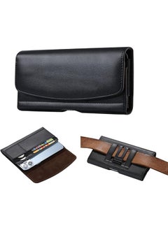 erorex Holster Case For Iphone 14 Pro Max Leather Belt Clip Case Cell Phone Carrying Pouch With Belt Loops Cover For Iphone 14 Pro Max 14 Pro 14 Plus Iphone 14 Black  - Image 1