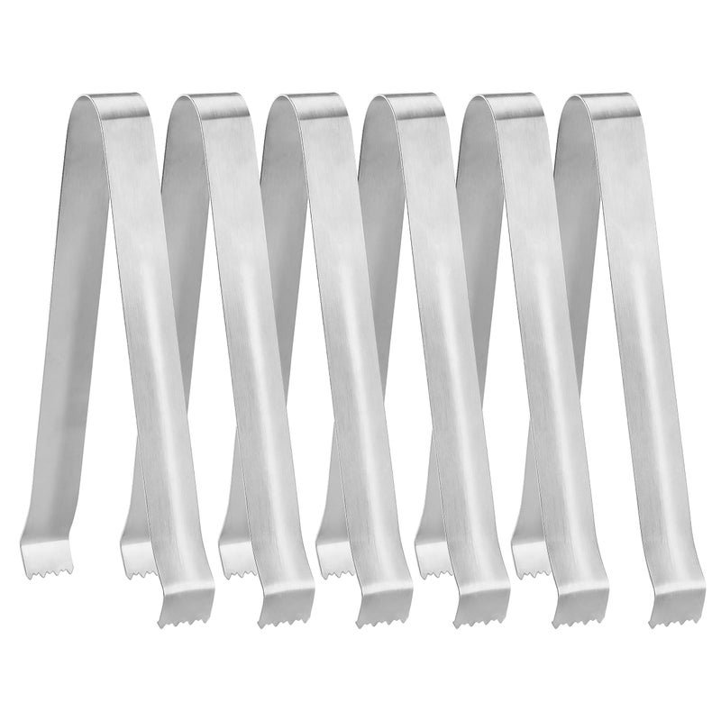 New Star Foodservice 42269 Restaurant-Grade Pom Tong, Stainless Steel, 6.5 inch, Set of 6, Silver - Image 2