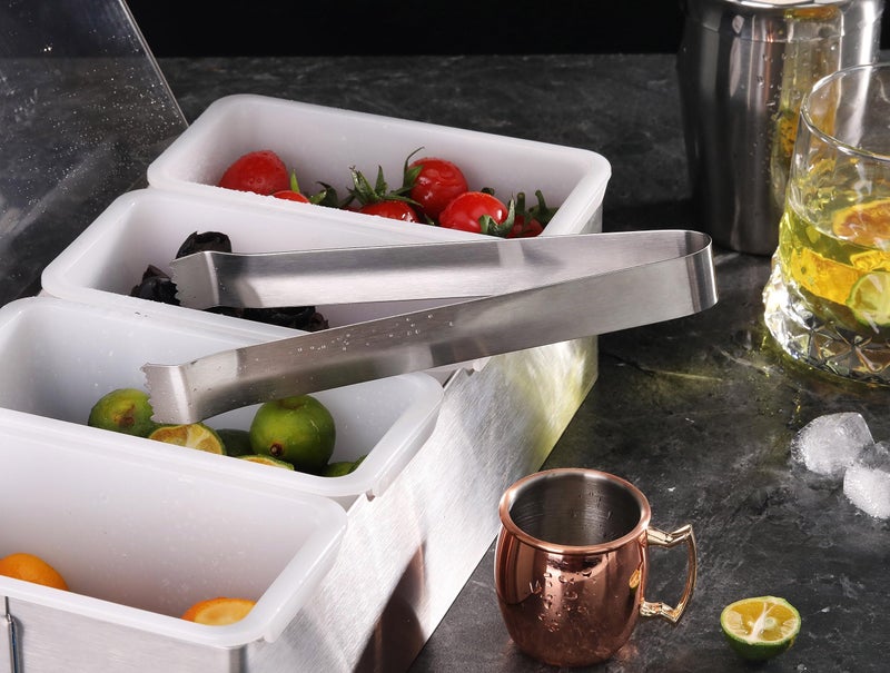 New Star Foodservice 42269 Restaurant-Grade Pom Tong, Stainless Steel, 6.5 inch, Set of 6, Silver - Image 5