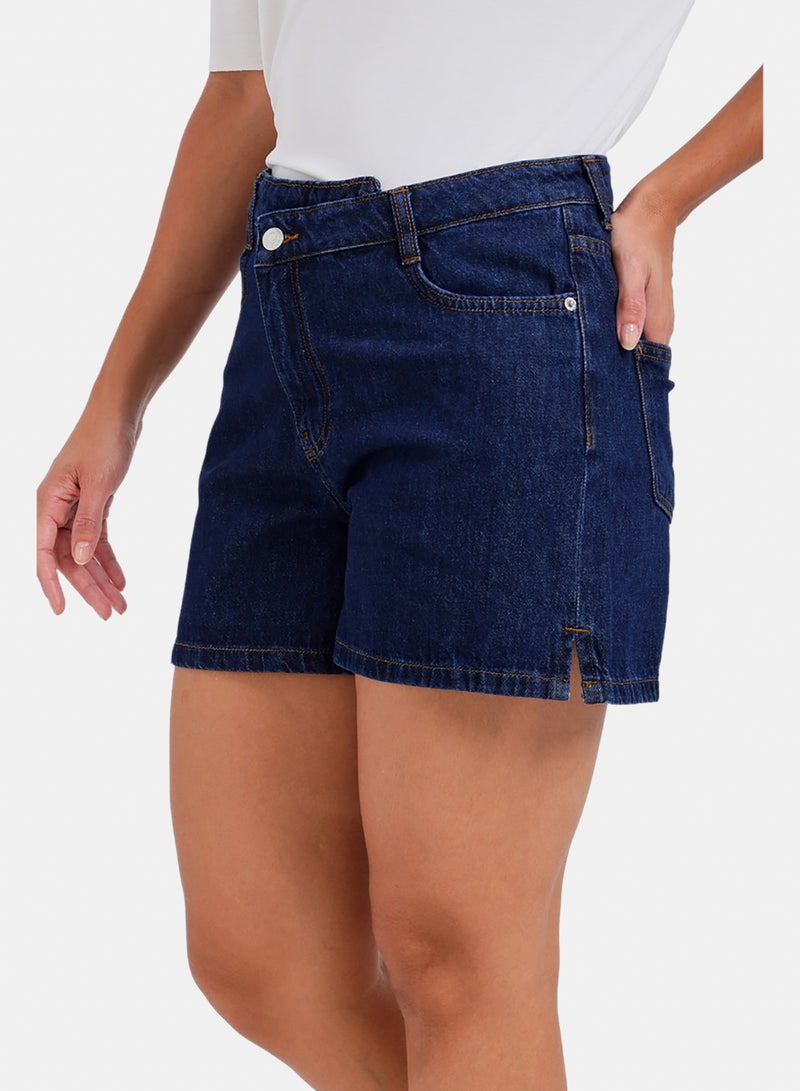 Carina Mini Denim Beach Shorts - Image 3