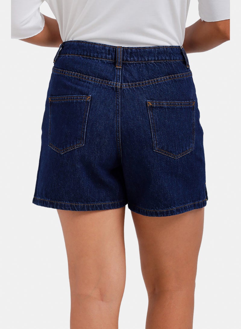 Carina Mini Denim Beach Shorts - Image 4