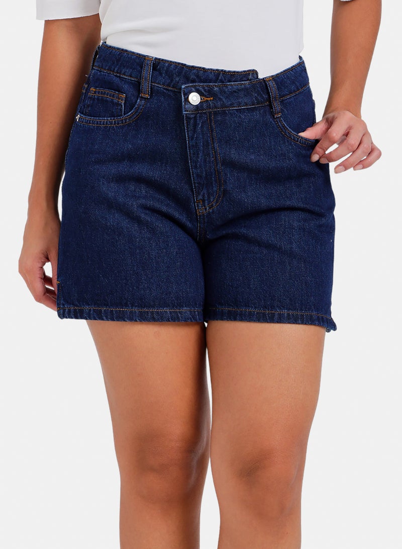 Carina Mini Denim Beach Shorts - Image 1