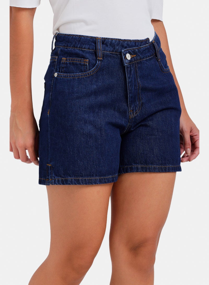Carina Mini Denim Beach Shorts - Image 2
