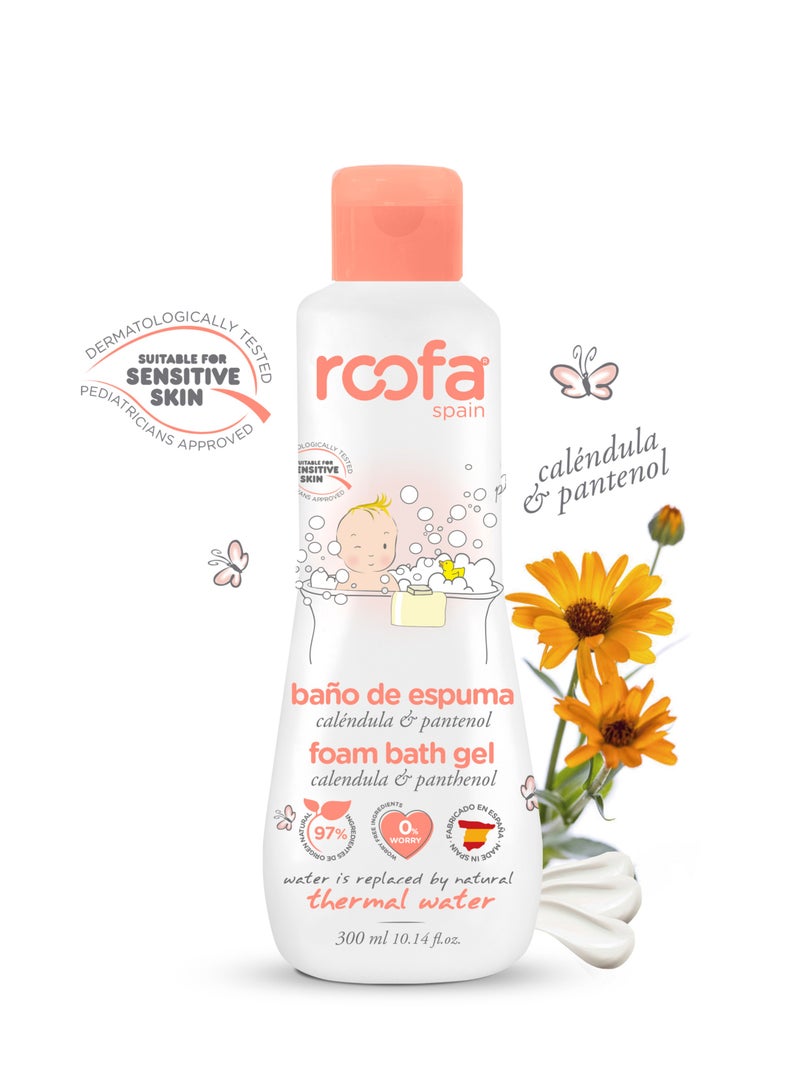 Roofa Spain Foam Baby Bath Gel with Calendula & Panthenol 300ml  - Image 1