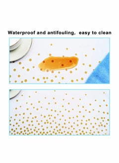 Excefore Disposable Tablecloths Plastic Table Cover for Rectangular Tables Gold Dot Confetti Table Cloths for Parties, BBQ, Birthday, Fine Dining, Wedding, Baby Shower10 Pack 54" x 108"  - Image 2