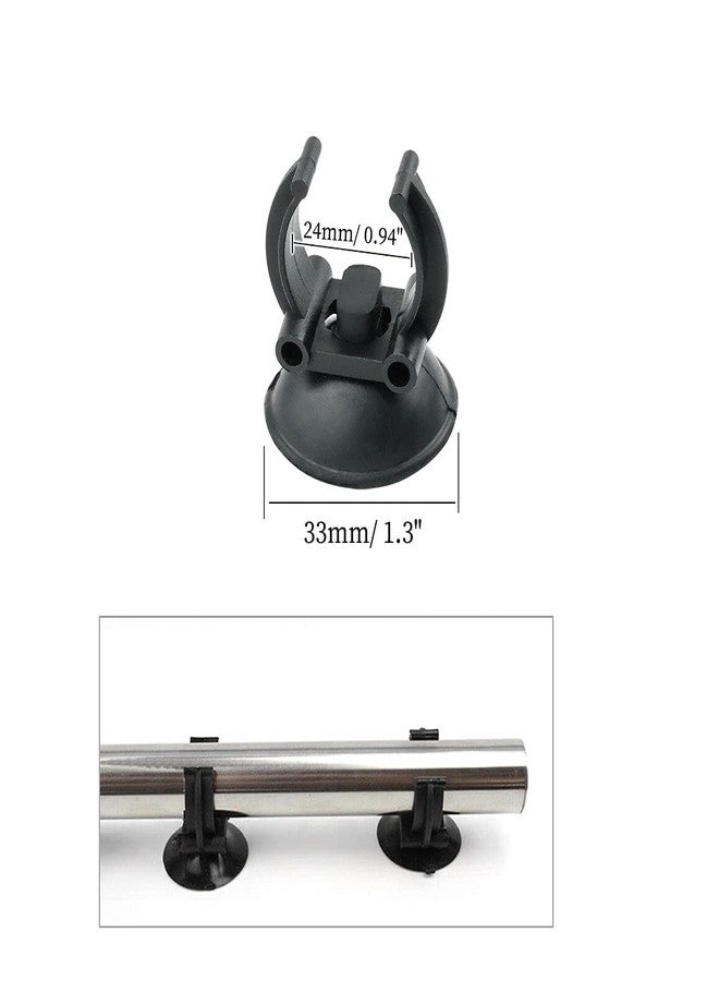Hamineler Aquarium Heater Suction Cups, Black Rubber Clips, Fish Heater Tank Holders, 20 Pack - Image 2