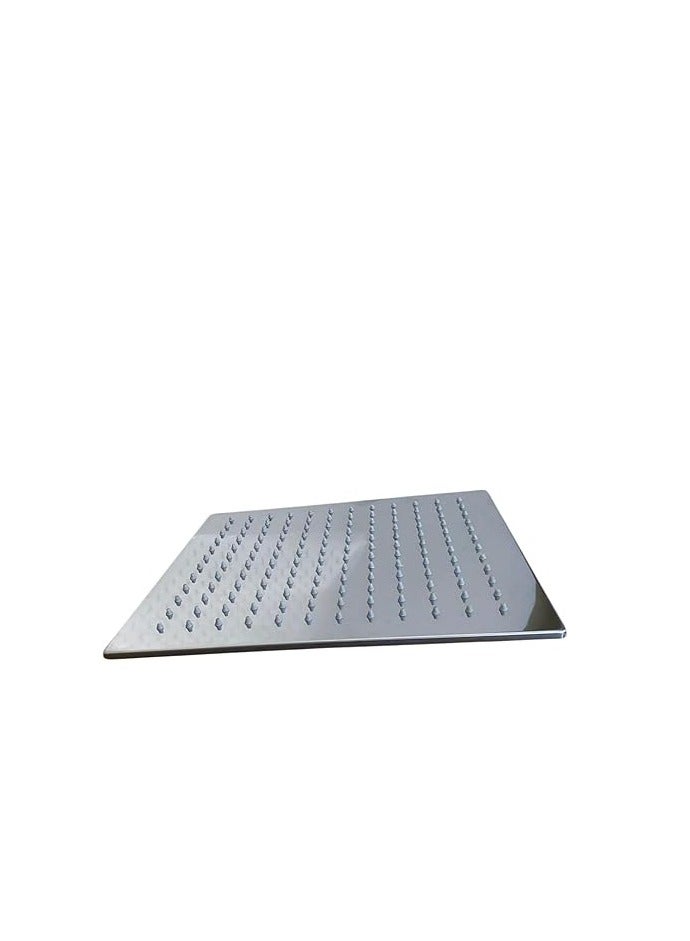 Thick Square Shower Head (Spanish) (Silver, 25 cm)  - Image 1