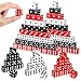 Poen 150 Pcs Dice Set 16mm Standard Game Dice Bulk Black White Red Acrylic Casino 6 Sided for Casino Night Party Decor Craps Board and Tabletop Games - Image 2