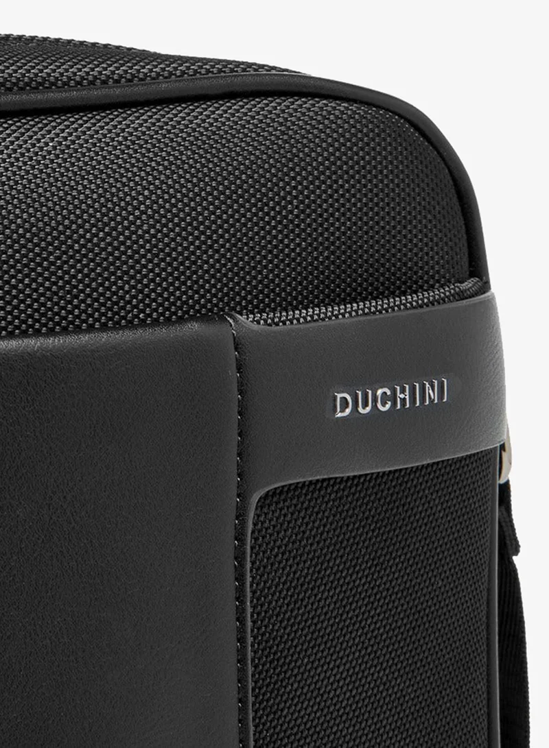 Duchini BLACK Men Textured Crossbody Bag for Men | Best Price UAE