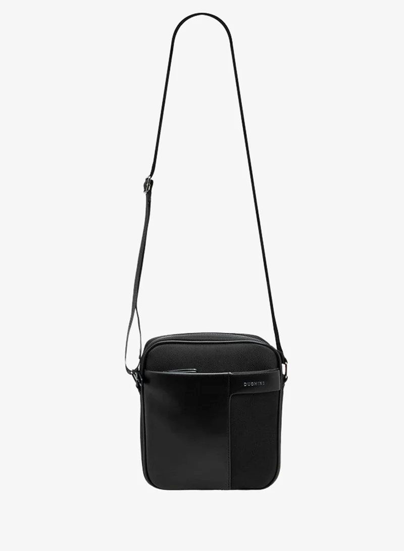 Duchini BLACK Men Textured Crossbody Bag for Men | Best Price UAE