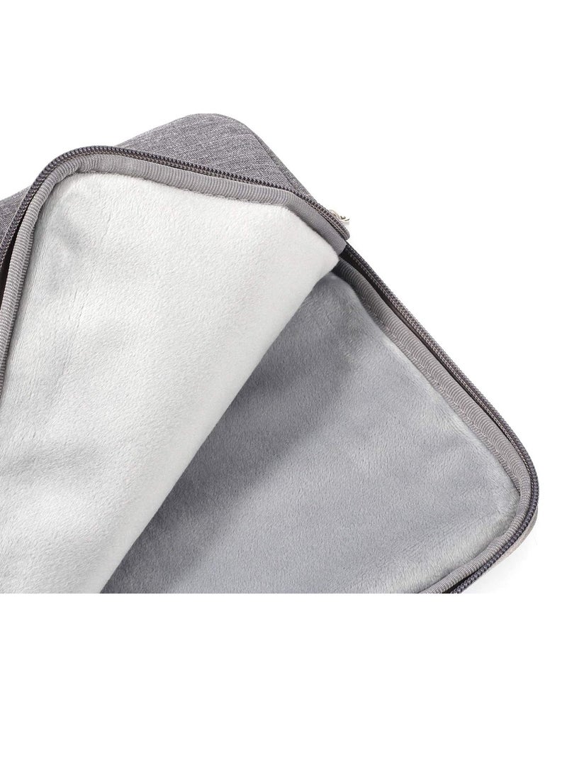 Generic 13 inch Laptop Sleeve Bag Compatible with MacBook Air/Pro M1 Surface Lenovo Dell HP Computer Bag Accessories Polyester Case with Pocket (Grey)  - Image 3