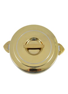 Homemaker Riyadh Hotpot 7500ml Capacity - Unique Locking Lid - High Quality Stainless Steel - Gold & Silver Line  - Image 2