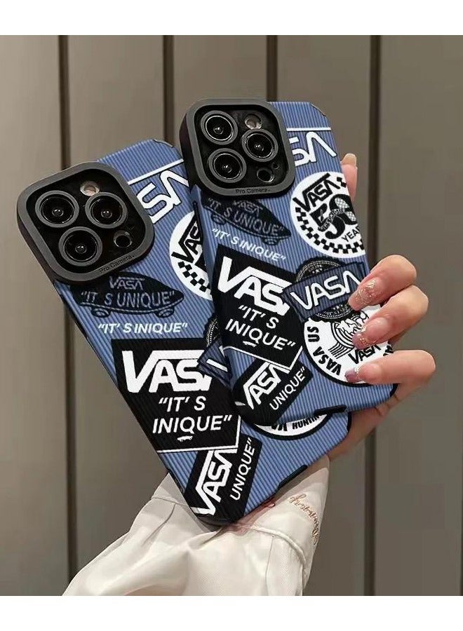 VR CREATIVE Protective Case Cover For Apple iPhone 14 Pro Max Unique Vasa Design Blue - Image 5