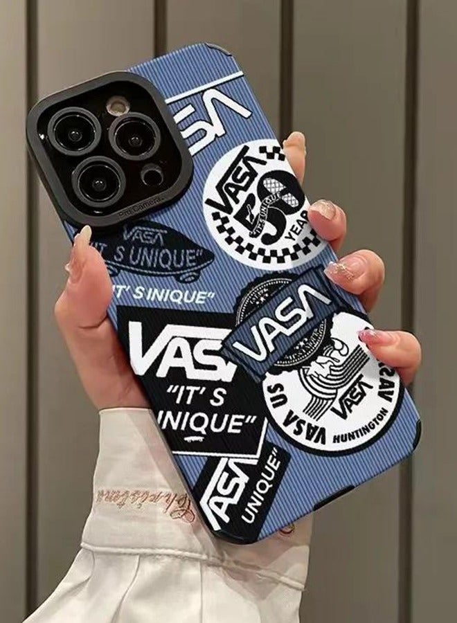 VR CREATIVE Protective Case Cover For Apple iPhone 14 Pro Max Unique Vasa Design Blue - Image 2