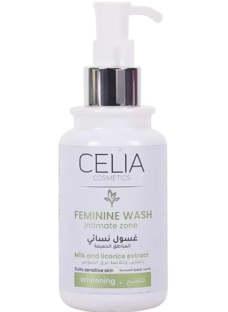 سيليا كوزمتكس غسول سيليا كوزمتكس النسائي للمنطقة الحساسة بخلاصة الحليب وعرق السوس (للتبييض)