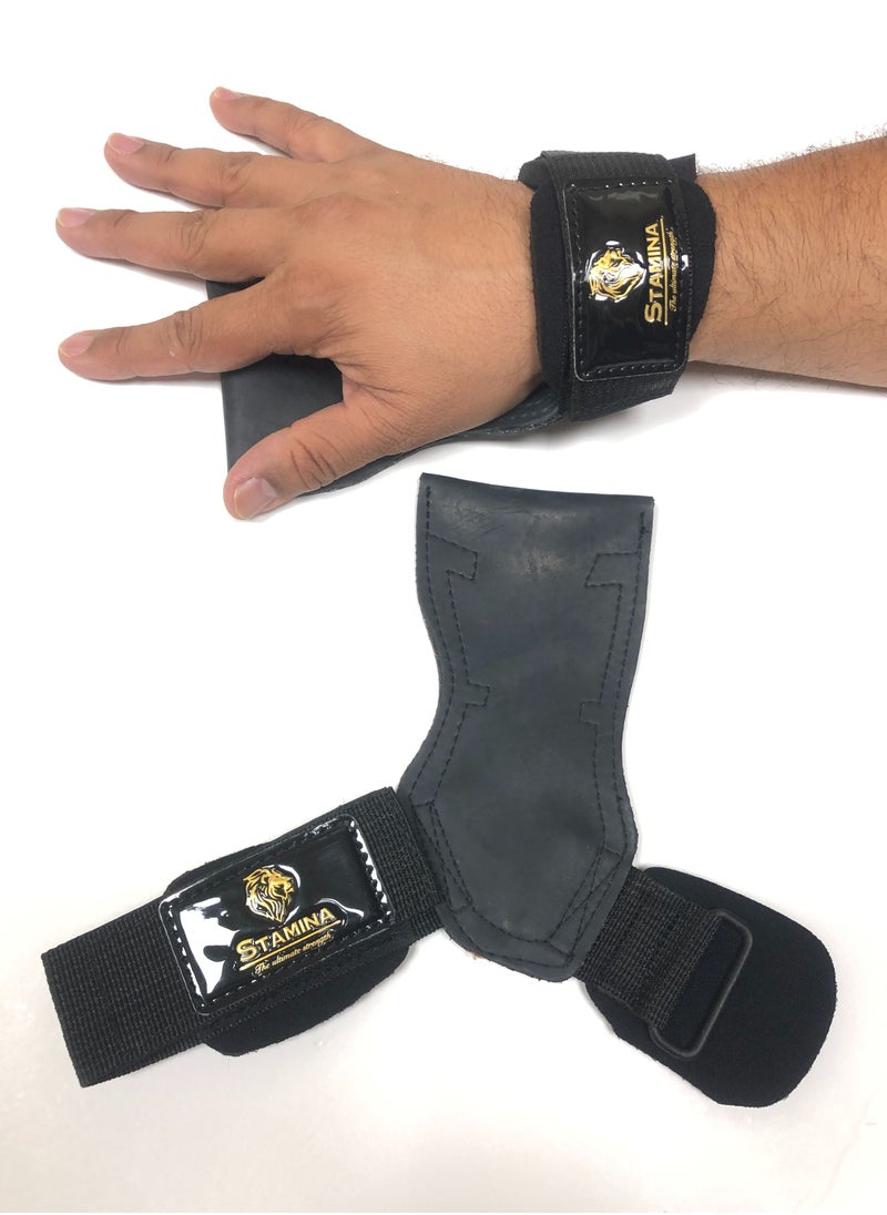 Stamina Heavy Weight Lifting Grippers -Stamina the Ultimate Strength-Black Color-Adjustable Velcro strip  - Image 1