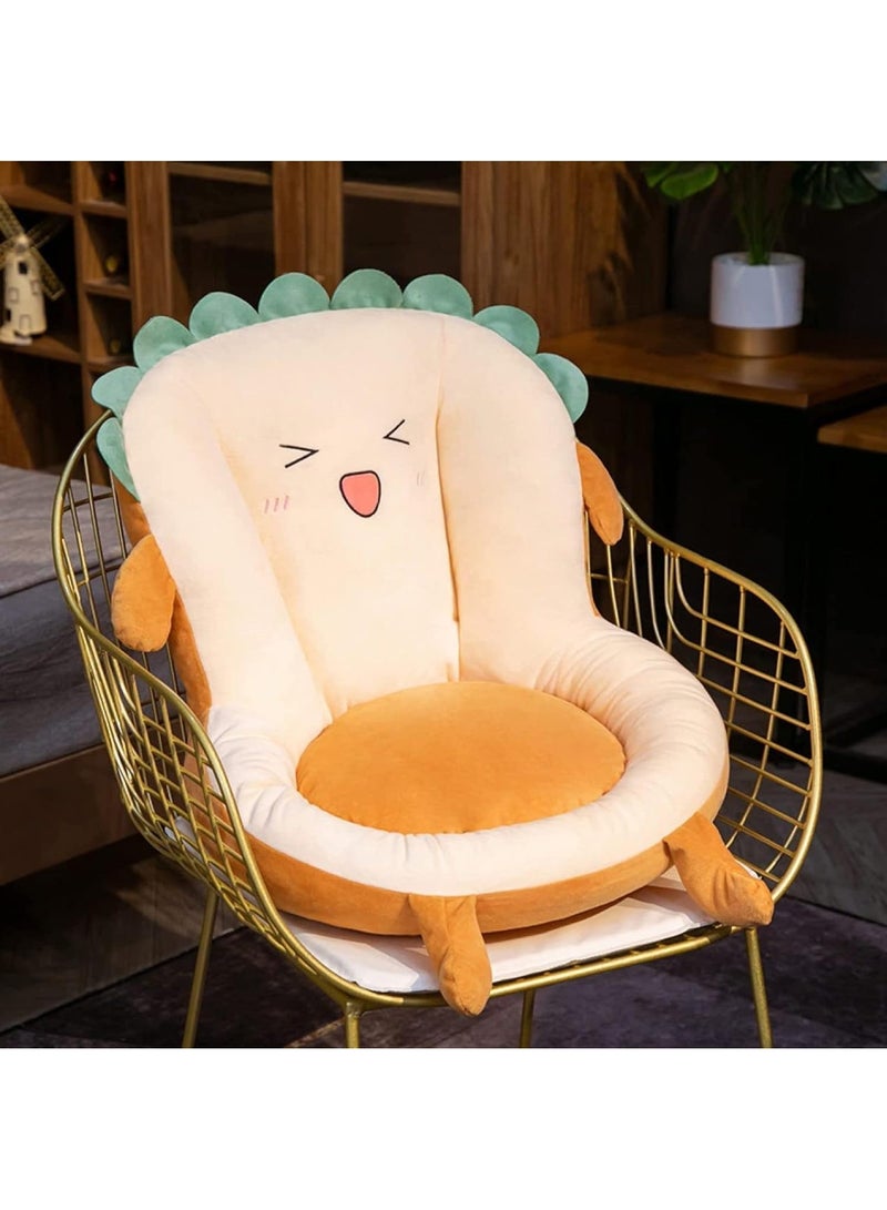 DubaiGallery Chair cushions cute bread shape plush seat stuffed soft bread home chair tatami floor animal bread seat gift - Image 1