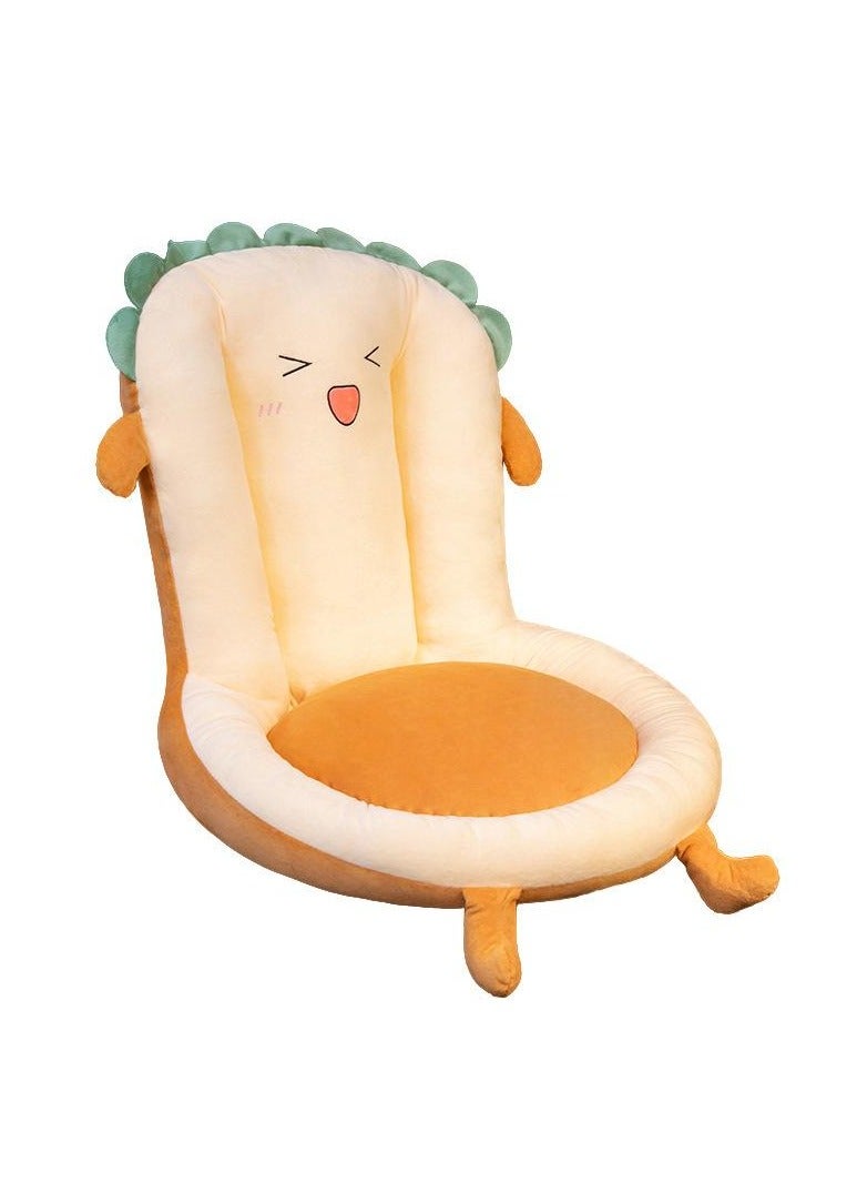 DubaiGallery Chair cushions cute bread shape plush seat stuffed soft bread home chair tatami floor animal bread seat gift - Image 3