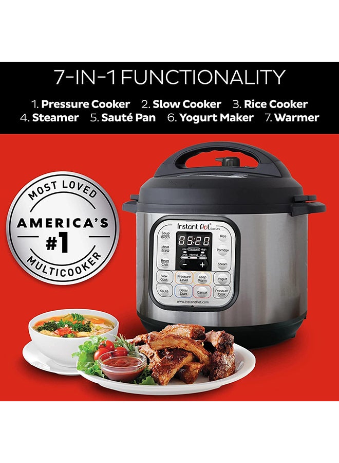 Instant Pot DUO 6, (6-Quart), 7-In-1 Multi-Use Electric Programmable Pressure Cooker, Multicooker, 13 Smart Programs, Stainless Steel Inner Pot And Advanced Safety Protection 5.7 L 1000.0 W INP-112-0027-01 Black & Stainless steel - Image 2