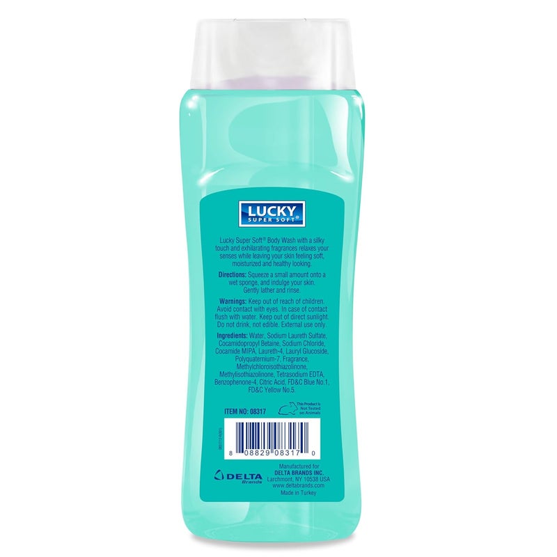Lucky Super Soft Body Wash Eucalyptus Mint 15 Ounce - Image 2