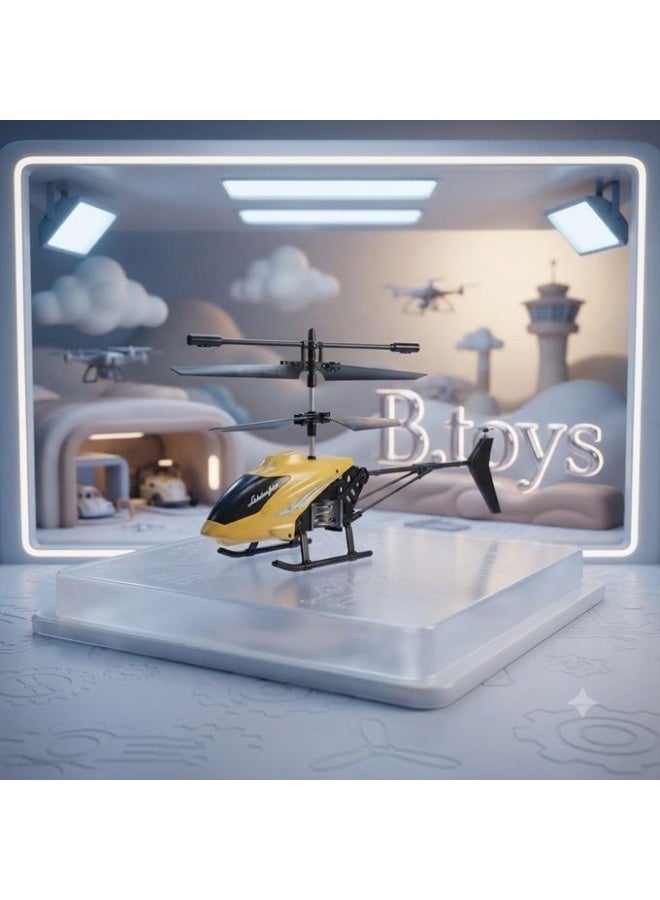 Remote-Controlled Electric Helicopter Toy with Dual-Rotor Stabilization for Indoor Flight - Image 1