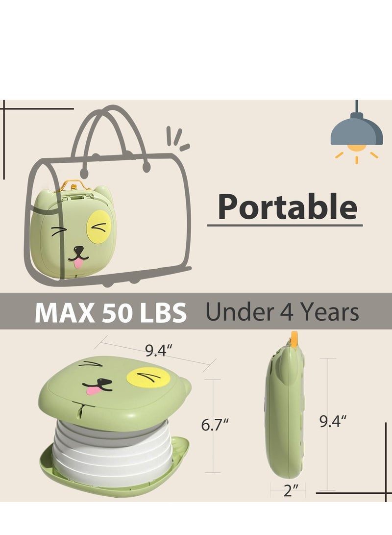 DOOKOO Travel Potty for Toddler,Convenient Training Toilet for Baby,Folding Toilet for Car Camping Indoor Outdoor,Pottie for Kids,Training Toilet for Kids - Image 2