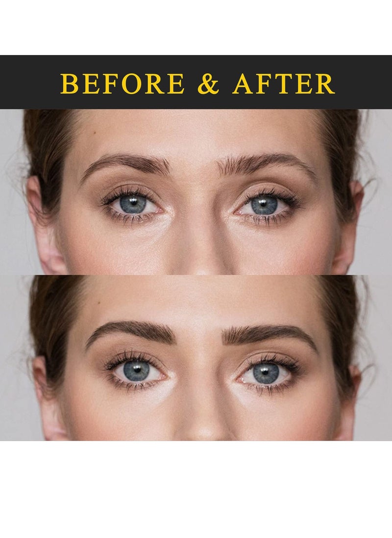 SYOSI - Instant Eyebrow Tint, Professional Semi-Permanent Eyebrow Dye Kit, Natural Gentle Formula Eyebrow Tint Suitable for Salon and Home Use, Lasts for 4-6 Weeks(Black) - Image 1