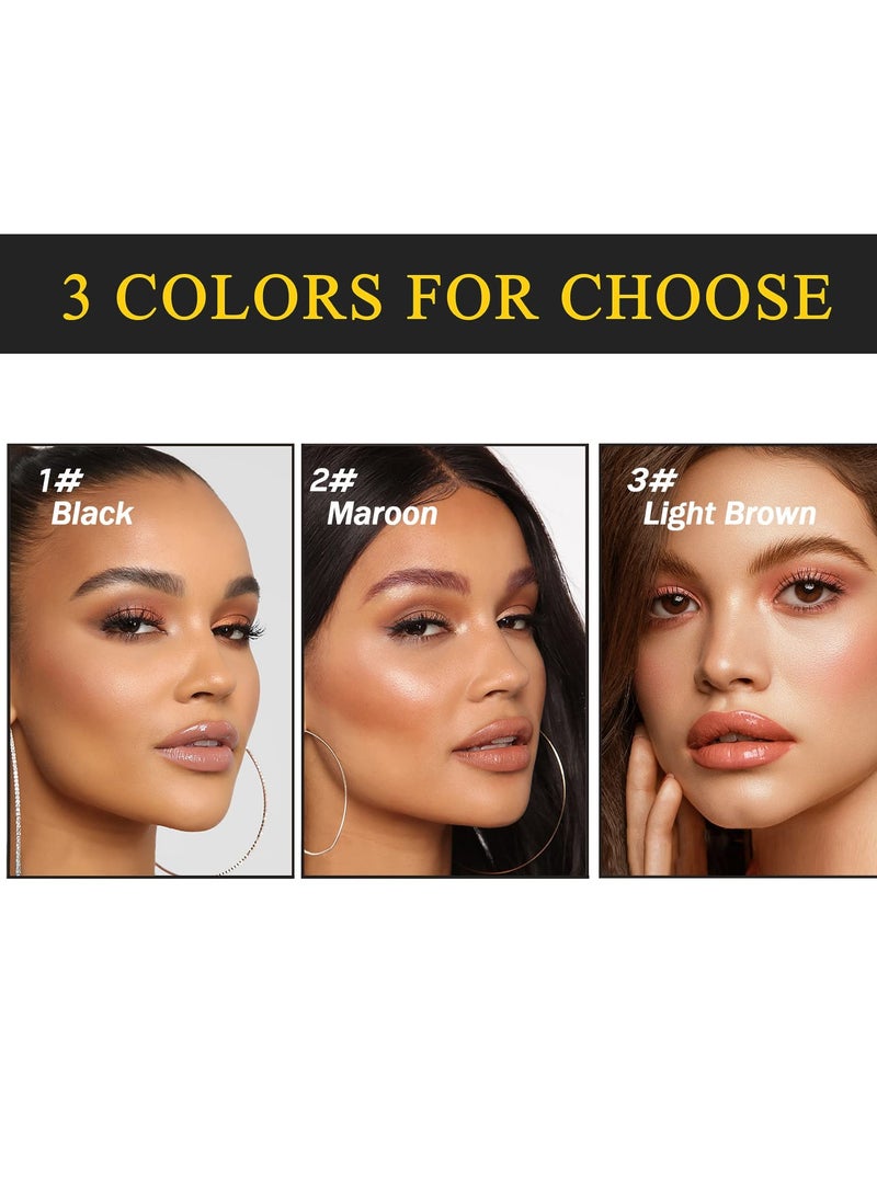 SYOSI - Instant Eyebrow Tint, Professional Semi-Permanent Eyebrow Dye Kit, Natural Gentle Formula Eyebrow Tint Suitable for Salon and Home Use, Lasts for 4-6 Weeks(Black) - Image 1