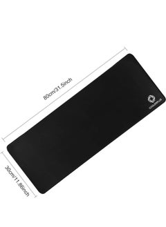 coolerplus Large Gaming Mouse Pad 800X300X3MM with Superior Micro-Weave Cloth, Extended Desk Mousepad with Stitched Edges, Non-Slip Base, Water Resist Keyboard Pad for Gamer, Office & Home (Black)  - Image 3