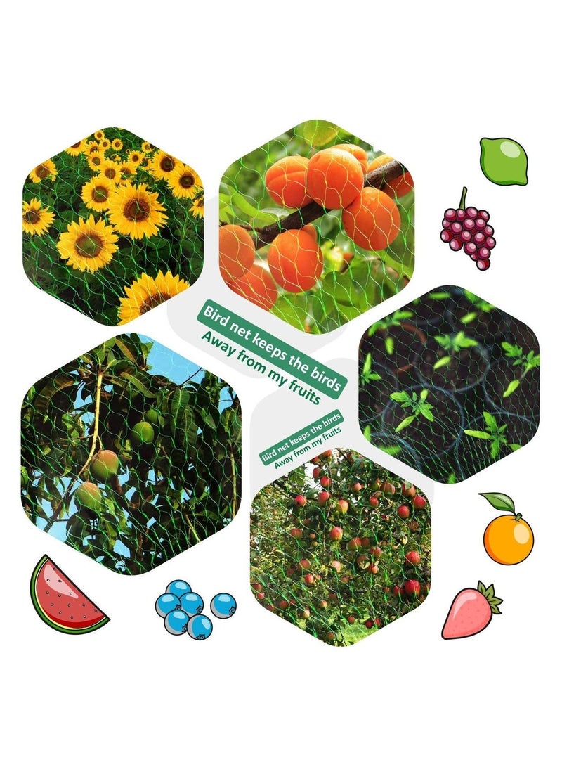Garden Reusable Anti Bird Protection Mesh Netting Protect Seedlings Plants Flowers Fruit Green 4 x 10M