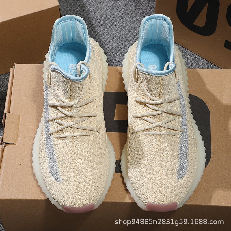 Putian Shoes Style Boy Coconut Shoes Men'S 350 Casual Shoes Gypsophila Running Shoes Really Popular Men'S Sports Shoes - Image 3