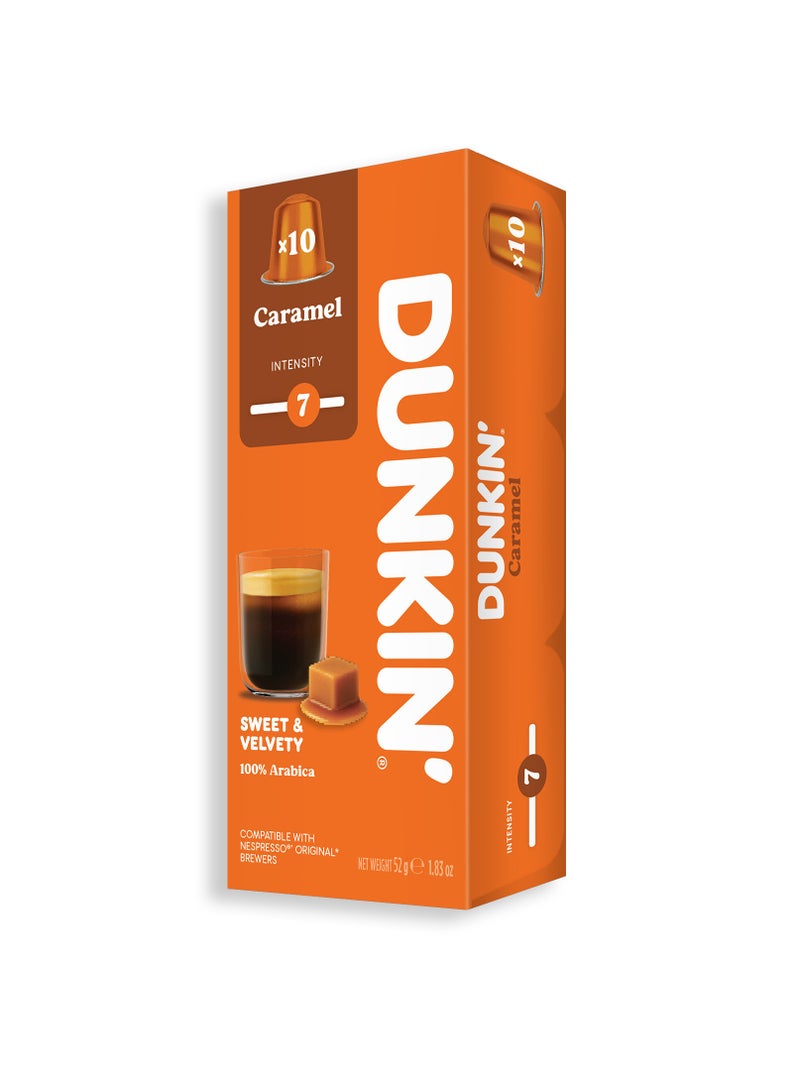 Dunkin Donuts Caramel 10 Capsules - Image 1