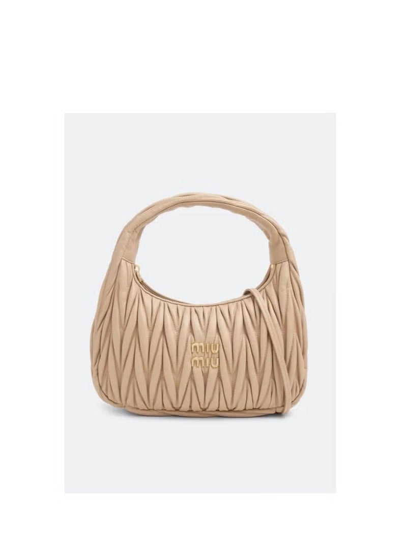 Miu Miu Miu Miu Wander Nappa Leather Hobo Shoulder Bag - Image 1