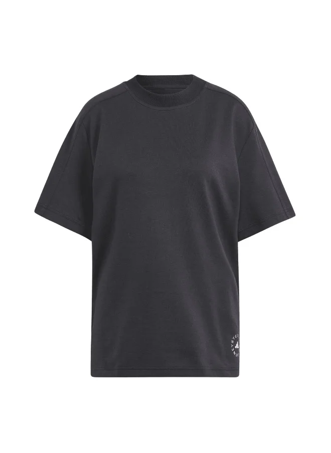 اديداس Adidas Asmc Logo Tee Black Training T-Shirts For Women Xs