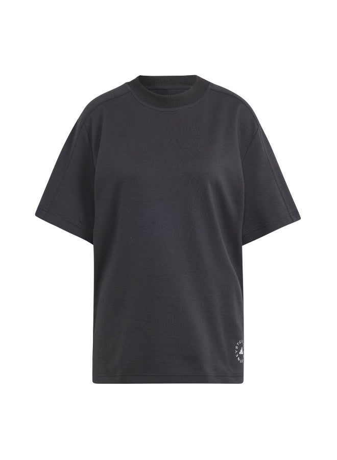 Adidas Asmc Logo Tee Black Training T-Shirts For Women 2XS - Image 2