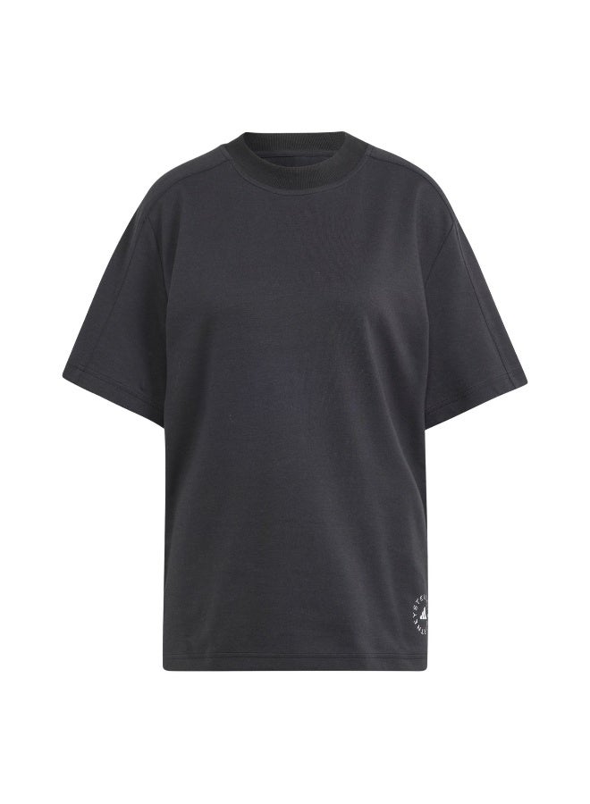 Adidas Asmc Logo Tee Black Training T-Shirts For Women 2XS - Image 1
