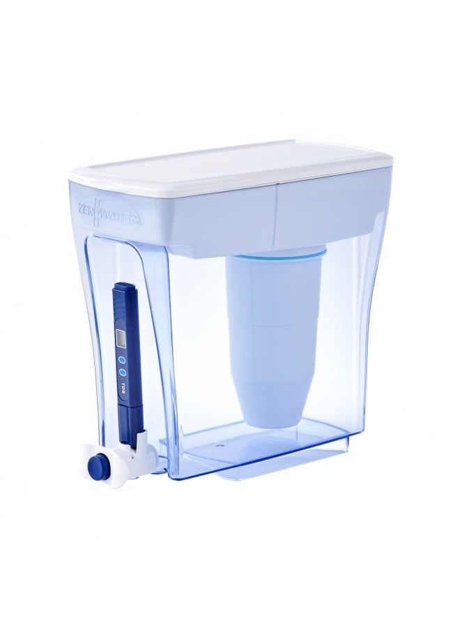 ZeroWater زيرووتر موزع مياه جاهز للصب سعة 20 كوب مع فلتر مياه 5 مراحل – معتمد من IAPMO لتقليل الرصاص والكروم وPFOA/PFOS - Image 1