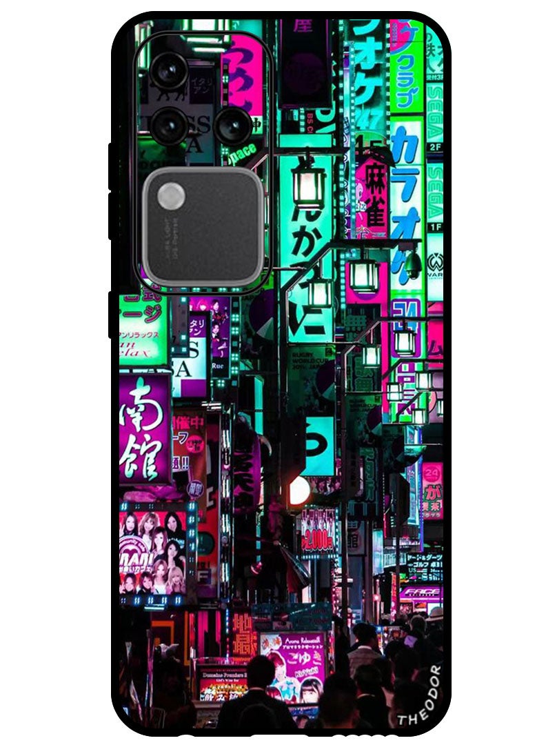 Theodor Protective Case Anti Scratch Shock Proof Bumper Cover For Vivo S18 Pro Tokyo Night - Image 1