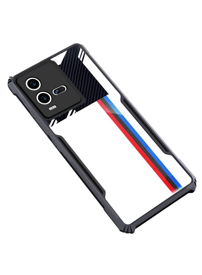 Cedo غطاء خلفي CEDO iQOO 9T (5G) | حماية الكاميرا واقي للصدمات بحافة مطاطية | حماية 360 درجة من الأكريليك الشفاف TPU+PC | غطاء خلفي شفاف على شكل نسر (أسود) - Image 1