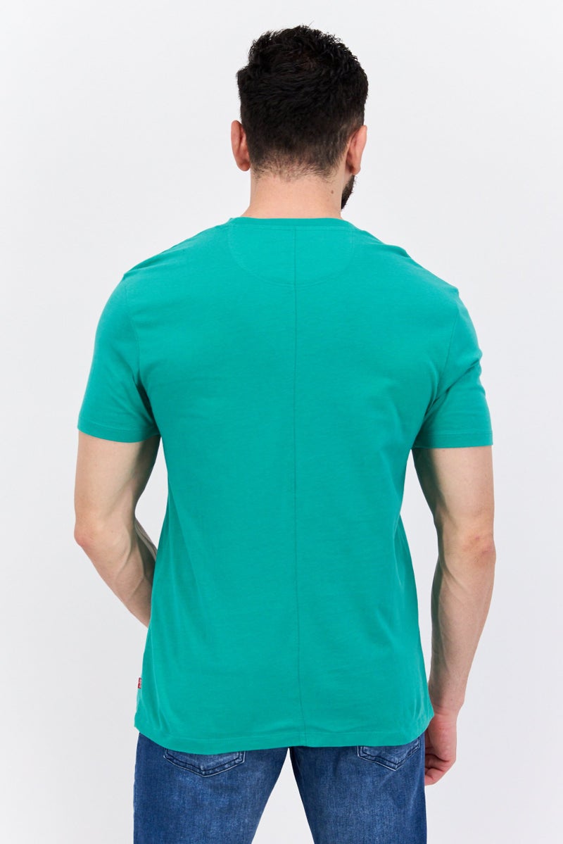 Levi's Men Crew Neck Short Sleeve Graphic Print T-Shirt, Green - Image 3