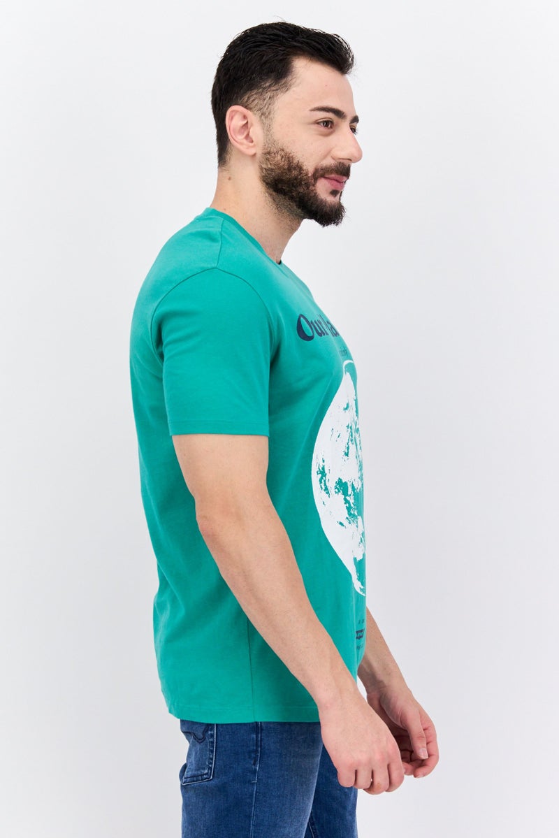 Levi's Men Crew Neck Short Sleeve Graphic Print T-Shirt, Green - Image 4