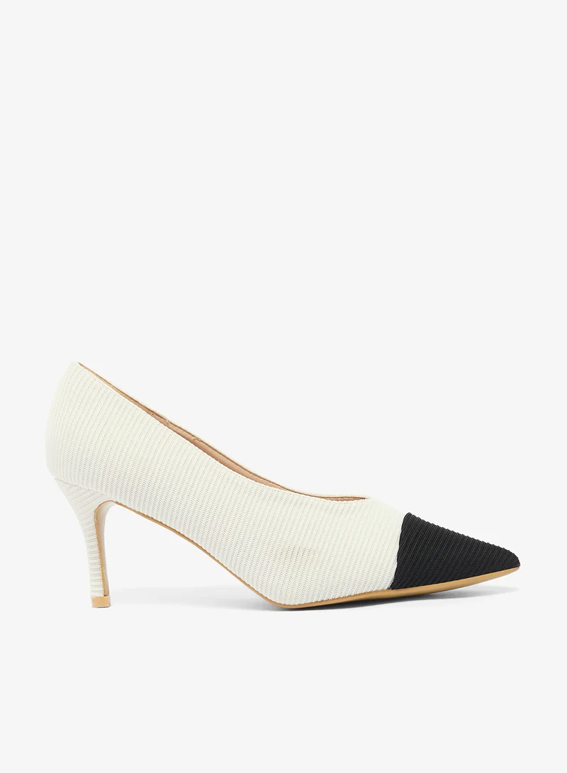 ELLA Pointed Toe Pumps With Mid Heel